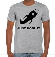 Hodl Custom Tshirt Bitcoin Just Hodl It Cryptocurrency Altcoin Tee Shirt Loose Sizes Funny