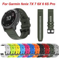 26 20 22mm Silicone Watchband Straps For Garmin Fenix 7X 7 6X 6 6S Pro Easyfit Wriststrap Fenix 5 5X 5S Plus Smartwatch Bracelet Cases Cases