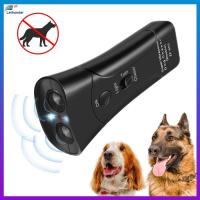 LED Ultrasonic Dog Training Repeller Trumpet Control Trainer อุปกรณ์ Anti-Barking Stop Bark