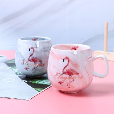 Flamingo Coffee Mugs Ceramic Mug Travel Cup Cute Cat Foot Ins 72x85mm H1215