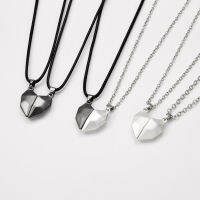 ชิ้น/ล็อตสร้อยคอคู่แม่เหล็กมิตรภาพจี้หัวใจระยะทาง Faceted Charm สร้อยคอผู้หญิงของขวัญวันวาเลนไทน์ 2021-final1