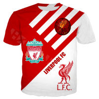 New Popular Liverpool Jersey 3D Print Harajuku Style Men T Shirt Summer Hip Hop Streetwear Graphic Tees Tops