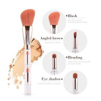 【cw】 3 Style Portable 4 in 1 Makeup Brushes Sponge Foundation Brush BB Cream/Eye Shadow /Lip/Blush Professional Beauty Tools