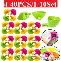 【hot】❈ 4-40Pcs Sauce Ketchup Dip Clip Cup Saucer Tableware for