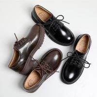 [COD] Customized 2022 spring and autumn new British womens shoes round toe ins leather jk college style retro lacing sheet