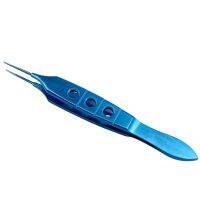 Straight Toothed Forceps Tip 0.12Mm 85Mm Long  Teeth Tweezers Opthalmic Eye Instrument