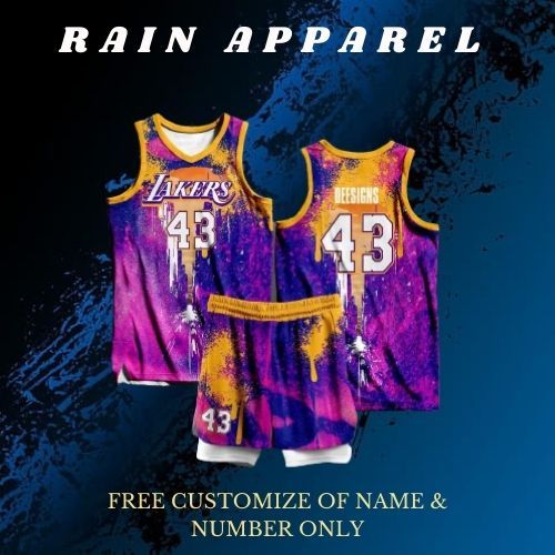 LAKERS 53 BASKETBALL JERSEY FREE CUSTOMIZE OF NAME AND NUMBER ONLY