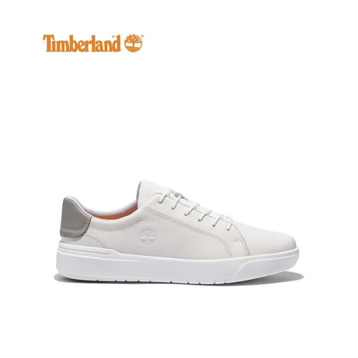 timberland white leather sneakers