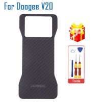 DOOGEE V20ผ้าคลุมรถฝาหลังฝาหลังปิดโทรศัพท์ของแท้มีกาว + แผ่นปิดด้านหลังอุปกรณ์เสริมสำหรับ V20สมาร์ทโฟน