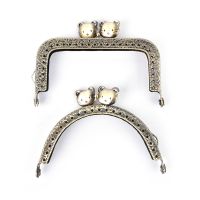 【CW】 1PCS Metal Purse Frame Handle Clasp style 8.5cm Embossing Clutch Accessory 2Styles