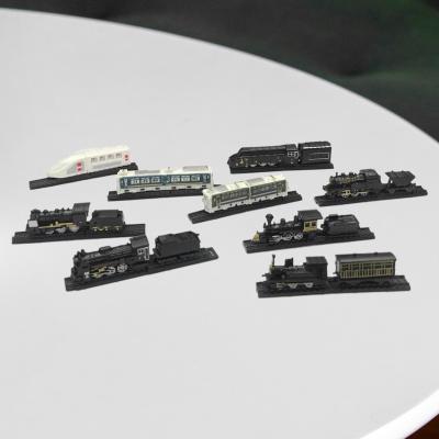 ของเล่นรถไฟความเร็วสูง Dolity ชุดรถไฟไอน้ำ9รูปแบบการสร้างเมือง4D ฉากชีวิตกลางของเล่นรถไฟโมเดลขนาดเล็กสำหรับเป็นของขวัญสำหรับเด็ก