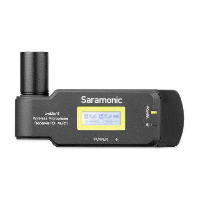 Saramonic ไมโครโฟนไร้สาย UwMic11TH (RX-XLR11) ตัวรับสัญญาณ 11CH รองรับการเชื่อมต่อตัวส่ง 2 ตัว มีปลั๊ก XLR ในตัว