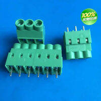 100ชิ้นสกรูประเภท PCB เทอร์มินัลบล็อก KF635-6.35mm-3P Slotted ทองเหลือง Combinable