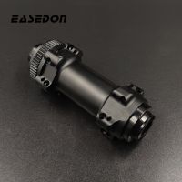 EASEDON ดิสก์เบรกเสือภูเขา D101F-CL ตัวล็อคตรงกลางล้อจักรยานฮับด้านหน้าดึง100X1 12X100 5มม. อะลูมินัมอัลลอยสีดำ20 24 28รู