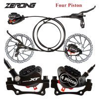 Four Piston Hydraulic ke Set Oil Pressure Caliper Clamp MTB Disc ke with Bicicleta ke Pad IS PM Mount mm XT