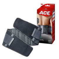 ACE Back Brace, Doctor Developed, Adjustable, Black 1 Count (Pack of 1) Back Brace