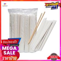 ตะเกียบไม้ไผ่ 22 ซม. ห่อกระดาษ x 100 คู่Bamboo Chopsticks Paper Wrap 22 cm x 100 pairs