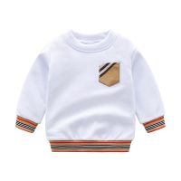 Boys T Shirts Spring Autumn Long Sleeve Tops Kids Brand Plaid Sweatshirt Children Boy Shirts Clothing Boys Clothes