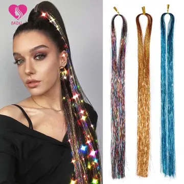Length 100cm Party Holographic Hair Accessories Glitter Hair