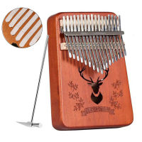 แบบพกพา17คีย์ Kalimba นิ้วหัวแม่มือเปียโนไม้ที่มีคุณภาพสูง Pianoforte เครื่องดนตรีปัจจุบันสำหรับเด็กเริ่มต้นวัยรุ่นผู้ใหญ่