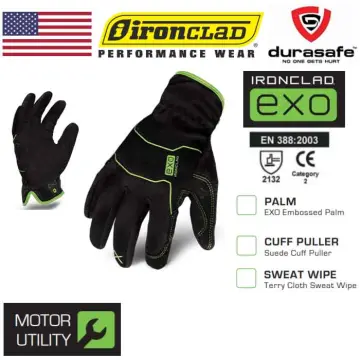 XL - EXO Mechanics Leather  IRONCLAD EXO MOTOR & WORK GLOVES