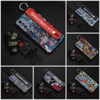 Fashion Design Soft Phone Case For ZTE Blade A53 cover Kickstand cartoon Wrist Strap Original Anti-knock Waterproof TPU