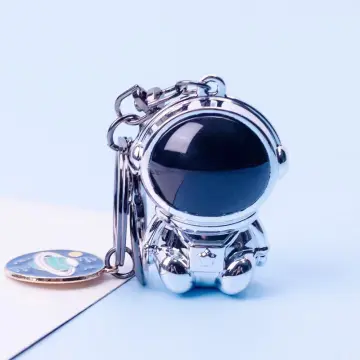 1pc Unique Design Cartoon Space Themed Pendant Featuring Earth, Astronaut,  Moon, Stars, Galaxy. Suitable For Couple's Necklace, Fashion Keychain,  Couple Keychain, Student Schoolbag, Backpack Keychain Pendant.
