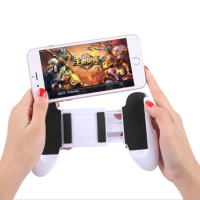 จอยช่วยจับมือถือรุ่น Gamepad จอยจับมือถือ / joy pad / จอยเกมมือถือ / จอยถือด้ามจับ / จอยมือถือ / จอยเกม rov / จอยเกม pubg ros free fire fps moba สำหรับ Android iOS