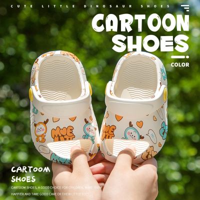 New Summer Baby Sandals Slippers EVA Cartoon Children Beach Garden Home Shoes for Boys Girls Toddler Soft Bottom Cave Shoes