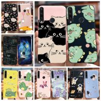 สำหรับ Huawei Y6p Y7p เคส2020น่ารักลายเคสลายการ์ตูนไดโนเสาร์เคสโทรศัพท์ TPU ซิลิโคนนิ่มสำหรับ Huawei Y7p Y 6P ฝาหลังเคสเคลือบ