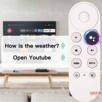 QNEY อะไหล่รีโมทคอนโทรลเสียงบลูทูธสำหรับ2020 Google Smart TV Chromecast 4 ksow G9N9N GA01919 20 23