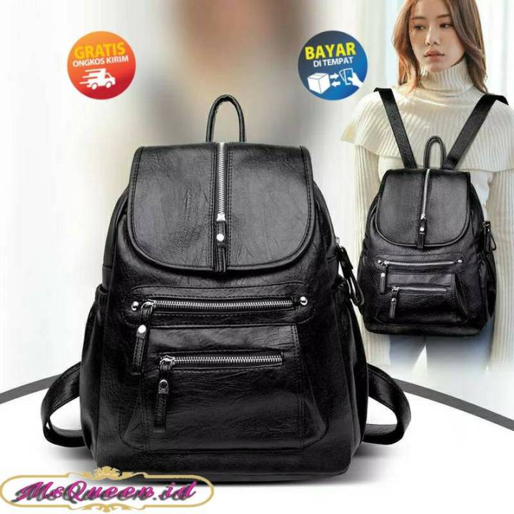 ( BISA COD ) Tas Ransel Wanita Fashion Coran Kekinian