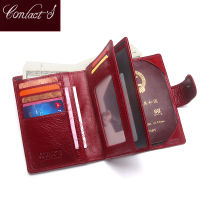 Luxury nd Women Genuine Leather Passport Wallet Travel Wallets Money Purse With Passport Cover And License Card Holder Cases