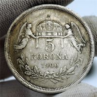 【CW】 1900 Korona Ferenz Commemorative Coins Copper Core French Silver Dollar Modeled After An Antique