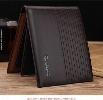 Wallets Men PU Leather Billfold Slim Credit Card ID Holders Inserts Luxury Business Foldable Wallet Hipster Coin Purses Carteras