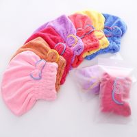 Bathroom Accessories Bonnets For Women Designer Shower CapMicrofibre Quick Hair Drying Bath Towel Spa Bowknot Wrap Towel Cap Towels