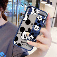 UCUC เคสโทรศัพท์เคสสำหรับ Vivo Y93การ์ตูน Mickey Mouse สำหรับสาวกันกระแทก Frosted กลับนุ่มขอบฝาครอบเลนส์ป้องกันเลนส์โทรศัพท์บางเฉียบกรณี (มีสายรัดข้อมือ)