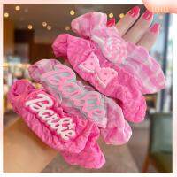 LULU สีทึบทึบ ตุ๊กตาบาร์บี้ scrunchie อีลาสติก แฟชั่นสำหรับผู้หญิง ยางรัดผม ของใหม่ หางม้าหางม้า เชือกมัดผม สำหรับผู้หญิง