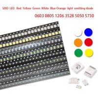 0603 0805 1206 3528 5050 5730 SMD  LED   Red  Yellow  Green  White  Blue Orange  light  emitting diode  100pcs/lotElectrical Circuitry Parts