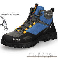 รองเท้านิรภัยสำหรับผู้ชาย Steel Toe Work รองเท้าผ้าใบชายรองเท้าป้องกันรองเท้านิรภัยรองเท้าทำงานรองเท้าผ้าใบกันการเจาะ