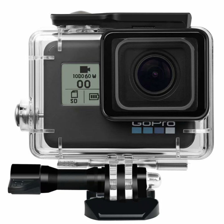 60เมตรใต้น้ำซองกันน้ำสำหรับ-gopro-ฮีโร่7-5-6สีดำการกระทำกล้องหมู่บ้าน-cover-เชลล์สำหรับ-gopro-accessery