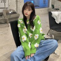 ✉♀ Lazy Daisy Ins Loose Sweater Women 39;s Sweaters Japanese Kawaii Ulzzang Vintage Female Korean Harajuku Clothing For Women