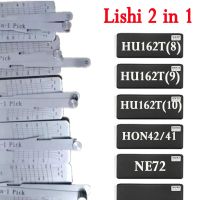 ต้นฉบับ Lishi 2 In 1 HU162 HU162T8 HU162T9 HU162T10 HON42/41 NE72 HU162ทั้งชุดถอดรหัส T9สำหรับอุปกรณ์ช่างกุญแจ