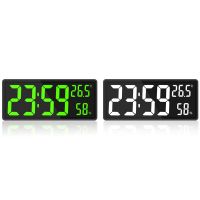 LED Digital Wall Clock, Digits Display,Indoor Temperature&amp;Humidity,for Farmhouse, Home,Classroom,Office