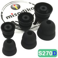 Misodiko หูฟังซิลิโคน S270d Eartips สำหรับ Shure Se315 Se215 Se535 Se425 Se846/ Etymotic Er4 Hf5/ Klipsch R6i R6m X6i S4i