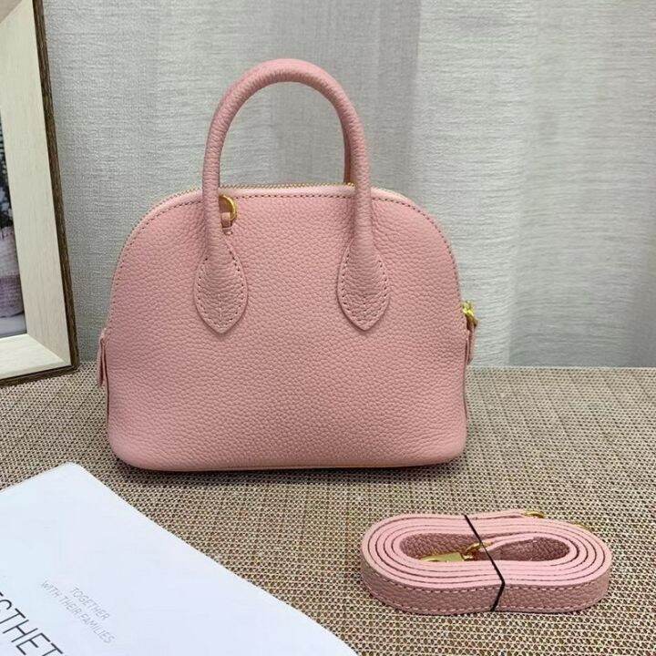 The new 2023 h19cm shells baotou soft layer cowhide Togo leather mini