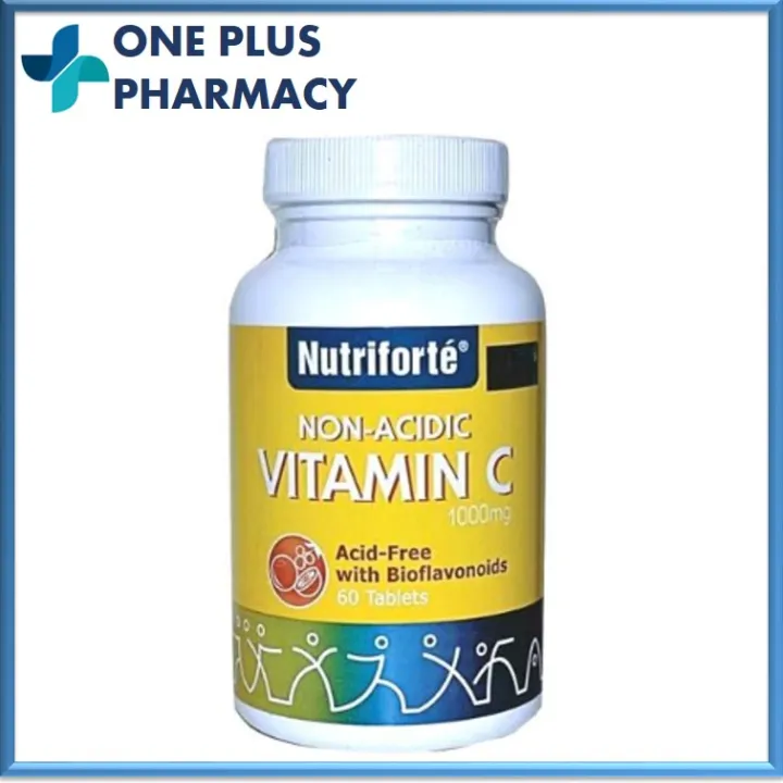 Nutriforte NonAcidic Vitamin C 1000mg With Bioflavonoids [EXP 01/2025