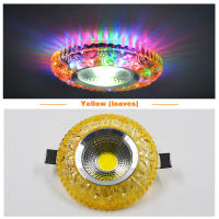 6pcs LED Downlight Round 3W 5W 7W 9W colorful LED Lamp phantom Color Panel Light RGB white Ceiling Recessed Acrylic AC 110V 220V