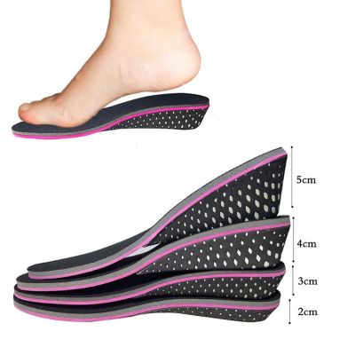 Women Height Increase Insole For Shoes Memory Foam Heel Lifting Pad 2/3/4/5cm Up Invisiable Heighten Cushion Sole Inserts Insole