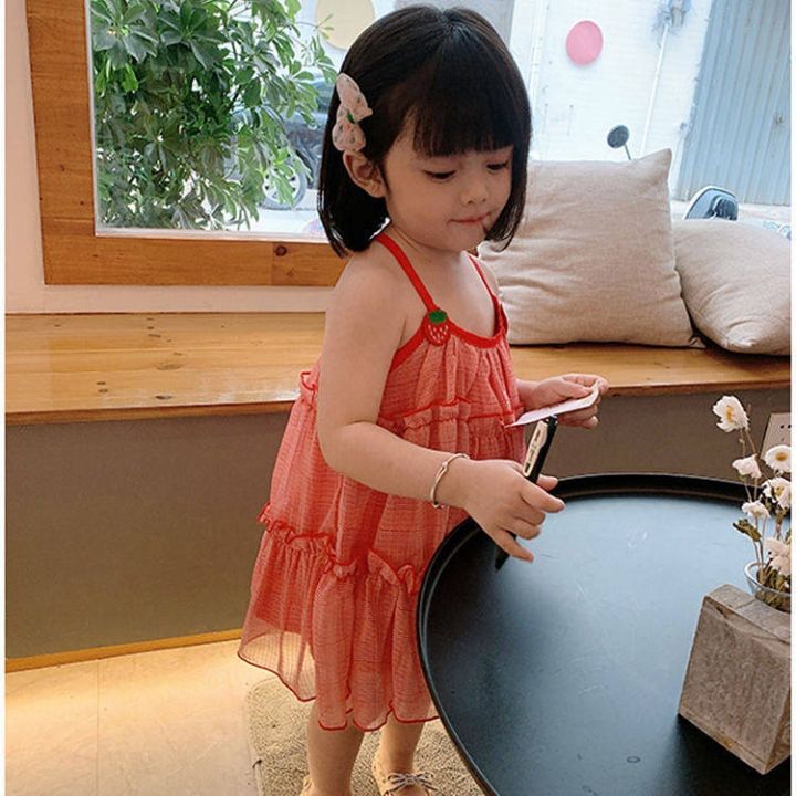 girls-dress-summer-baby-girls-western-style-internet-celebrity-princess-dress-popular-korean-style-sweet-chiffon-childrens-braces-skirt-ajz2
